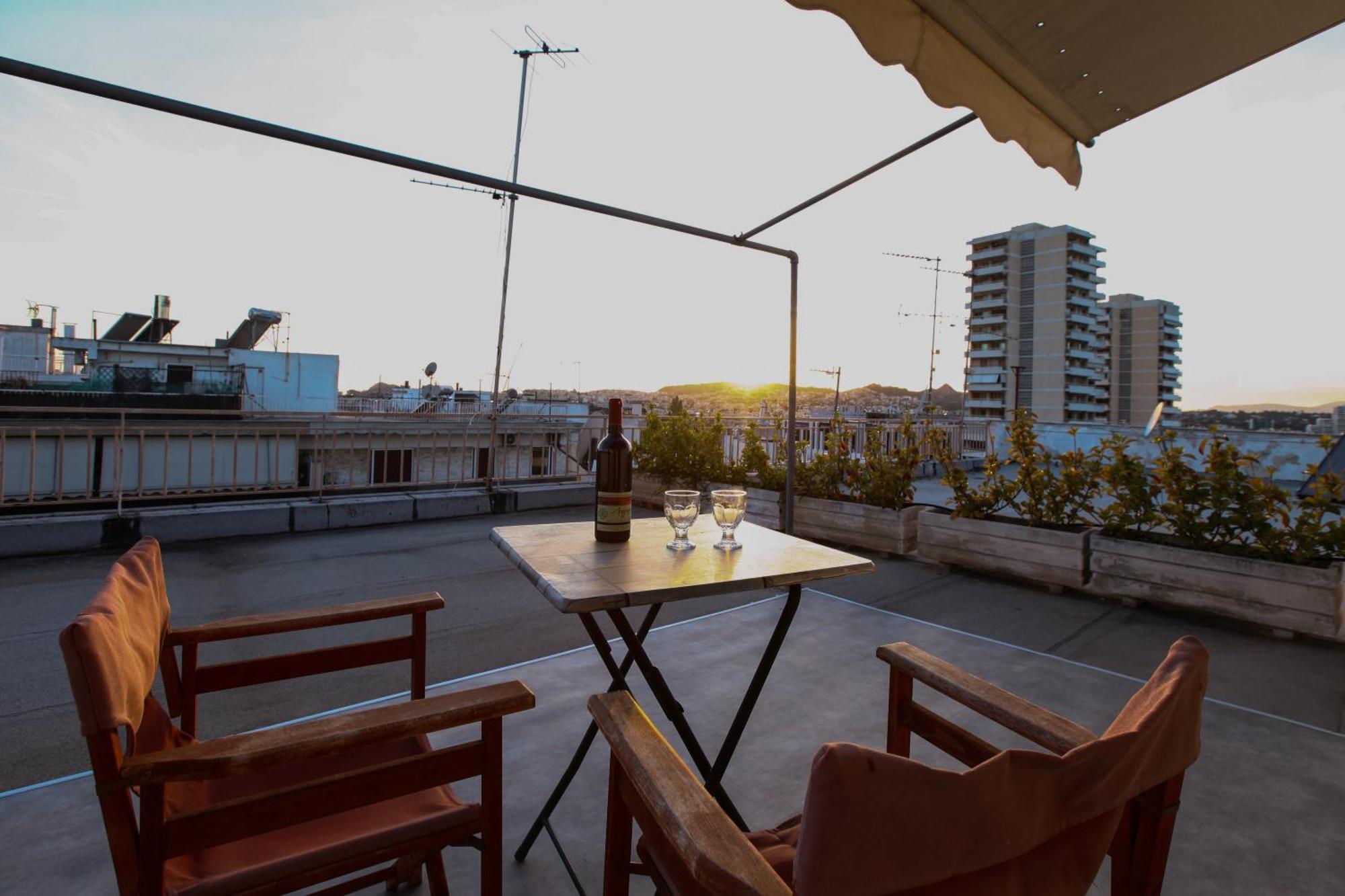 Loft Condo Next To Metro Station. Amazing View! Ateny Zewnętrze zdjęcie