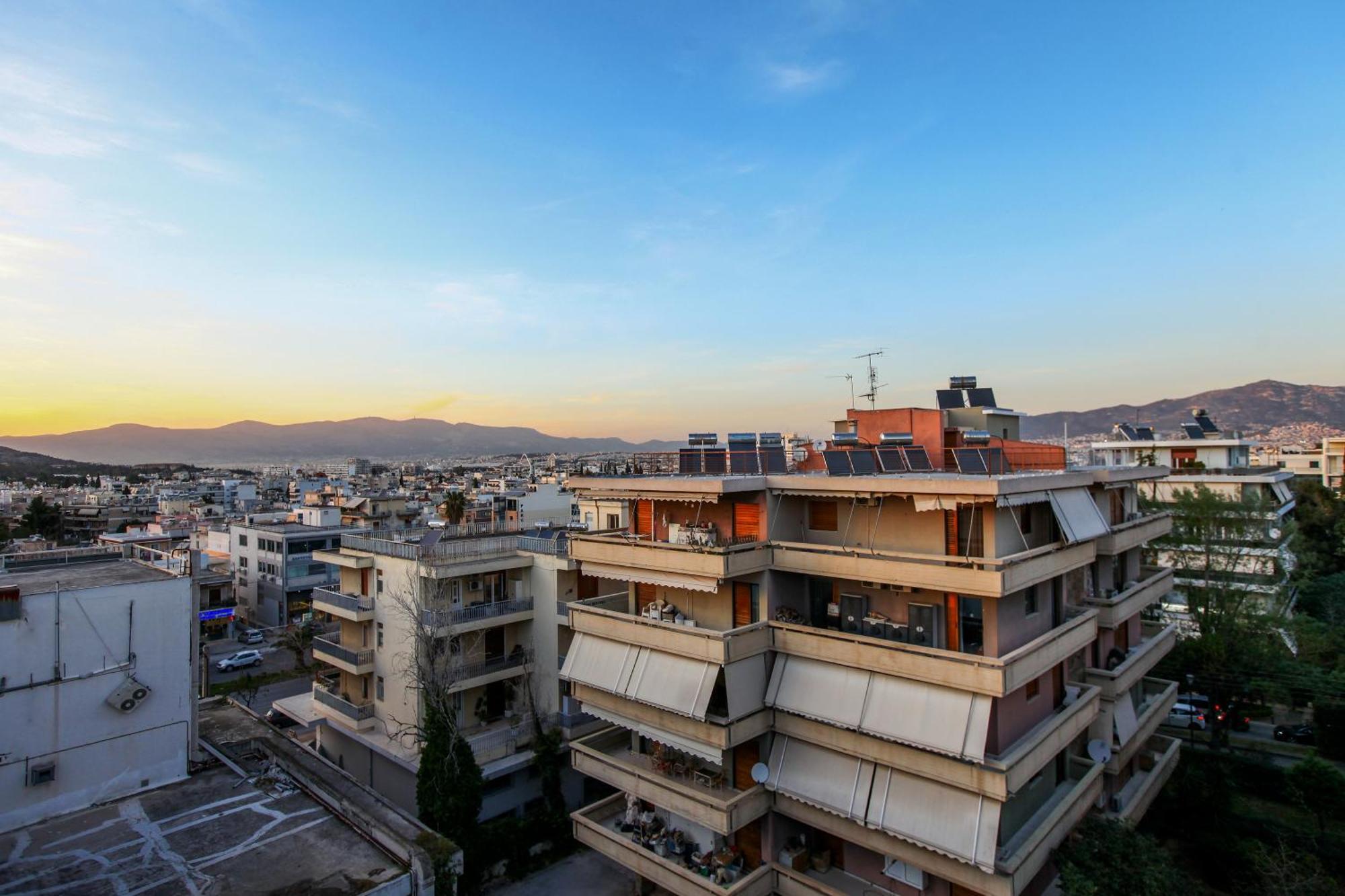Loft Condo Next To Metro Station. Amazing View! Ateny Zewnętrze zdjęcie